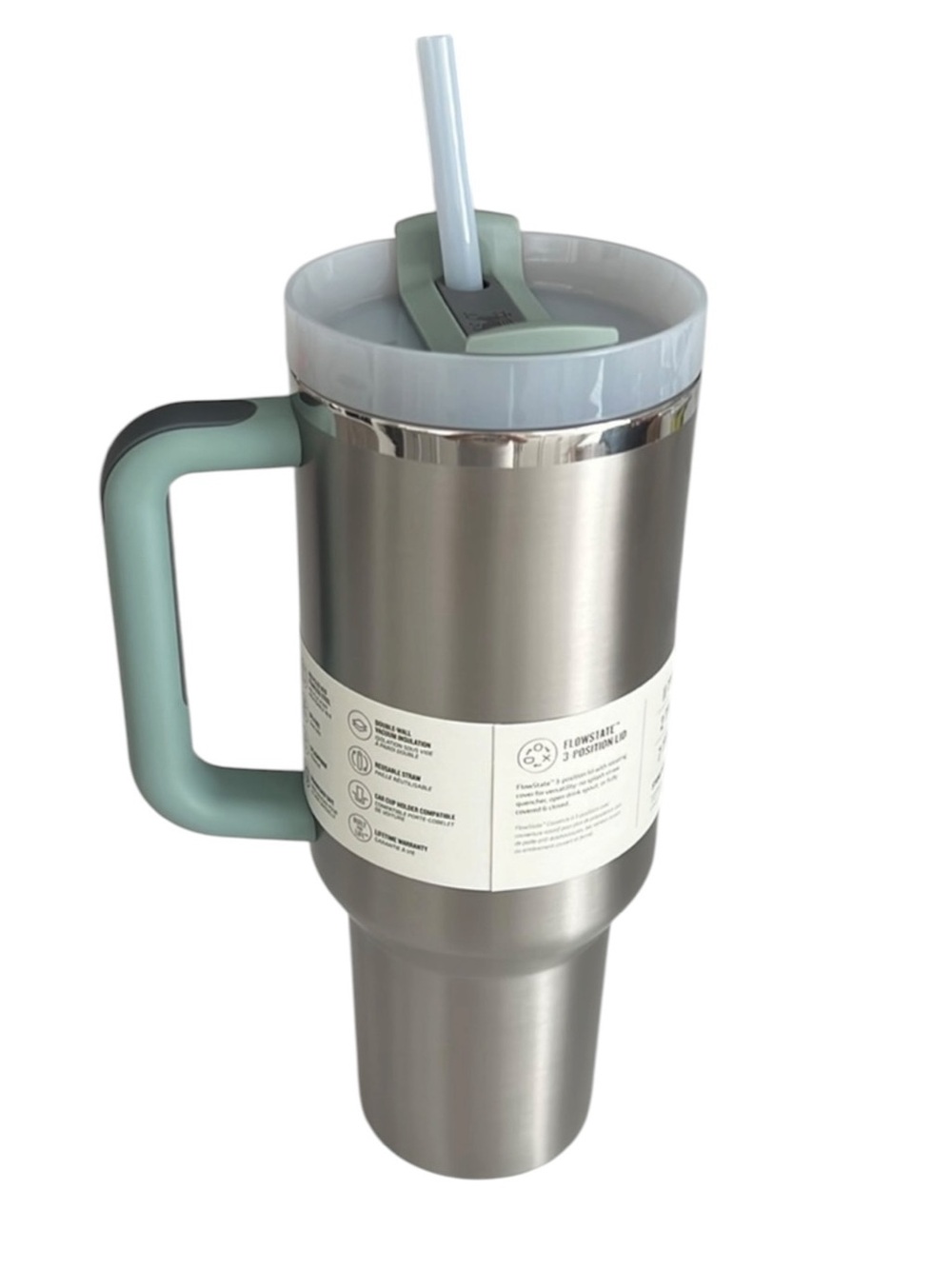Stanley QuencherTumbler - Sage Green Handle - Picture 6 of 9